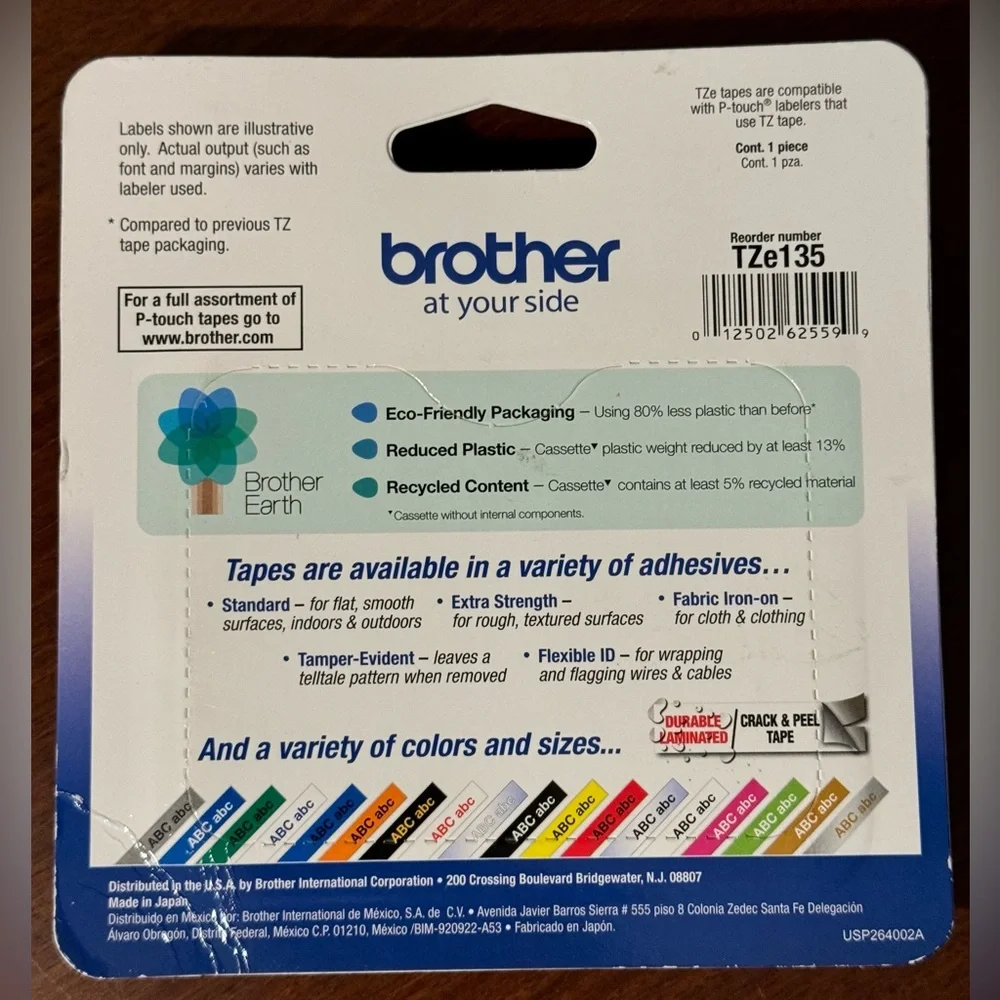 Brother P-Touch TZE-135 1/2” 12mm Width Label Tape NEW #brother #tape #tze-135